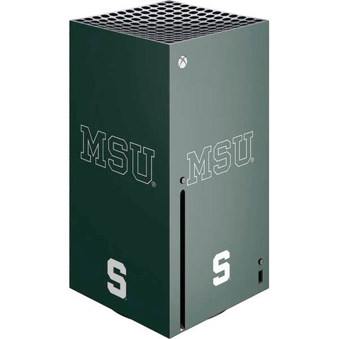 Michigan State University MSU Letters Xbox Series X Skins